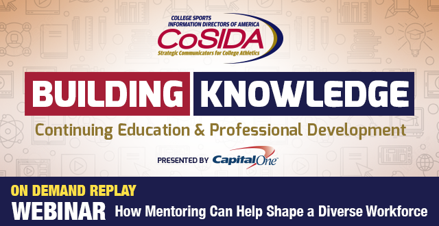 On Demand Replay: Capital One Continuing Education Webinar: How Mentoring Can Help Shape a Diverse Workforce